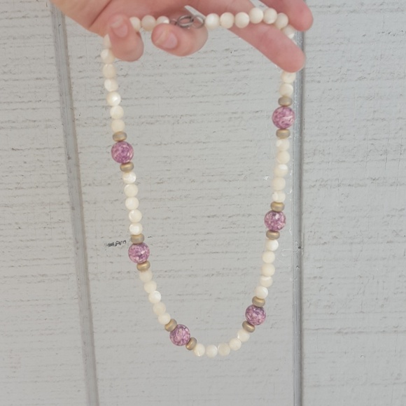 Vintage Jewelry - 🎈VTG Enamel Stone Necklace